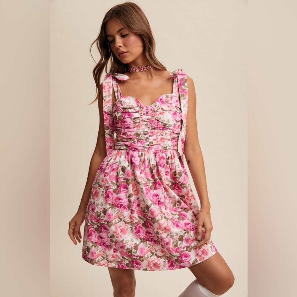 Evangeline Floral Mini Dress